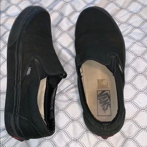 black slip on vans
